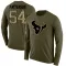 Olive Men's Jarrett Patterson Houston Texans Salute to Service Sideline Long Sleeve T-Shirt