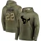 Olive Men's Jawhar Jordan Houston Texans Salute to Service Pullover Hoodie