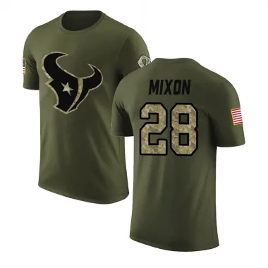 Olive Men's Joe Mixon Houston Texans Salute to Service T-Shirt