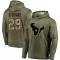 Olive Men's M.J. Stewart Houston Texans Salute to Service Pullover Hoodie