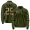 Olive Men's Russ Yeast Houston Texans Salute to Service Sideline Performance Jacket