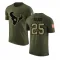 Olive Men's Russ Yeast Houston Texans Salute to Service T-Shirt