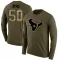 Olive Men's Solomon Byrd Houston Texans Salute to Service Sideline Long Sleeve T-Shirt