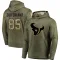 Olive Men's Teagan Quitoriano Houston Texans Salute to Service Pullover Hoodie