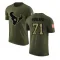 Olive Men's Tytus Howard Houston Texans Salute to Service T-Shirt