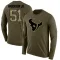 Olive Men's Will Anderson Jr. Houston Texans Salute to Service Sideline Long Sleeve T-Shirt