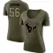 Olive Women's Brian Cushing Houston Texans Salute to Service Scoop Neck T-Shirt