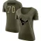 Olive Women's Juice Scruggs Houston Texans Salute to Service Scoop Neck T-Shirt