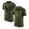 Olive Youth Andrew Beck Houston Texans Salute to Service T-Shirt