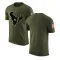 Olive Youth Blank Houston Texans Salute to Service T-Shirt