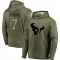 Olive Youth C.J. Stroud Houston Texans Salute to Service Pullover Hoodie