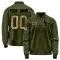 Olive Youth Custom Houston Texans Salute to Service Sideline Performance Jacket