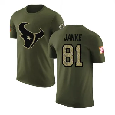 Olive Youth Jaxon Janke Houston Texans Salute to Service T-Shirt