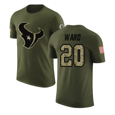 Olive Youth Jimmie Ward Houston Texans Salute to Service T-Shirt