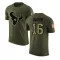 Olive Youth Kedon Slovis Houston Texans Salute to Service T-Shirt