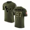 Olive Youth Mario Edwards Jr. Houston Texans Salute to Service T-Shirt