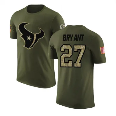 Olive Youth Myles Bryant Houston Texans Salute to Service T-Shirt