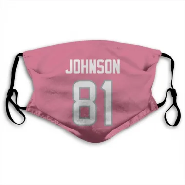 Pink Houston Texans Andre Johnson   Face Mask