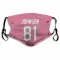 Pink Houston Texans Andre Johnson   Face Mask