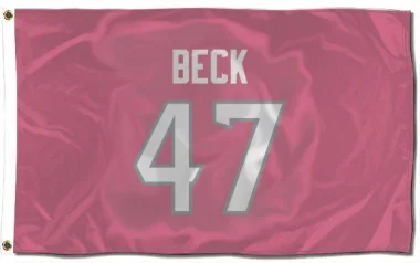 Pink Houston Texans Andrew Beck   Flag (3 X 5)