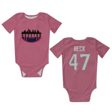 Pink Houston Texans Andrew Beck   Newborn & Infant Bodysuit