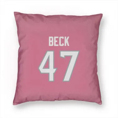 Pink Houston Texans Andrew Beck   Pillow Cover (18 X 18)