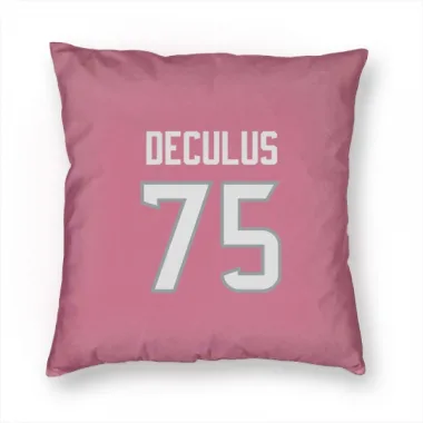 Pink Houston Texans Austin Deculus   Pillow Cover (18 X 18)