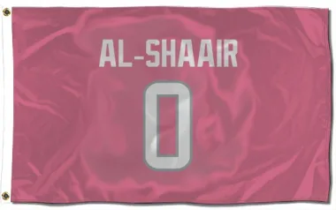 Pink Houston Texans Azeez Al-Shaair   Flag (3 X 5)