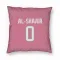 Pink Houston Texans Azeez Al-Shaair   Pillow Cover (18 X 18)