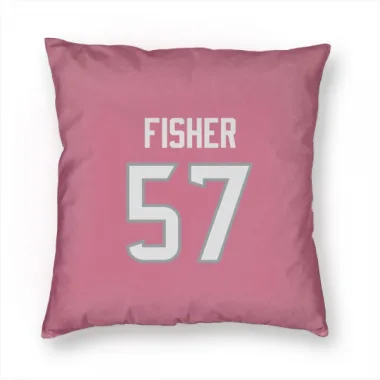 Pink Houston Texans Blake Fisher   Pillow Cover (18 X 18)