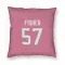 Pink Houston Texans Blake Fisher   Pillow Cover (18 X 18)