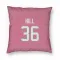 Pink Houston Texans Brandon Hill   Pillow Cover (18 X 18)