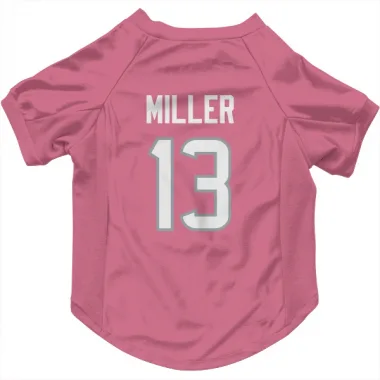 Pink Houston Texans Braxton Miller   Dog & Cat Pet Jersey