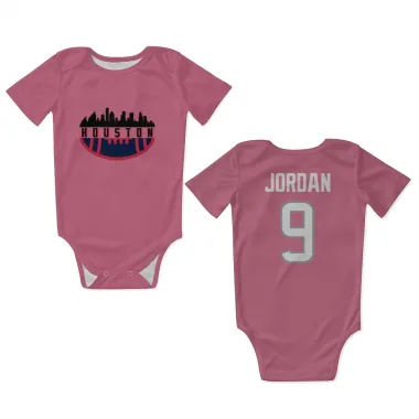 Pink Houston Texans Brevin Jordan   Newborn & Infant Bodysuit