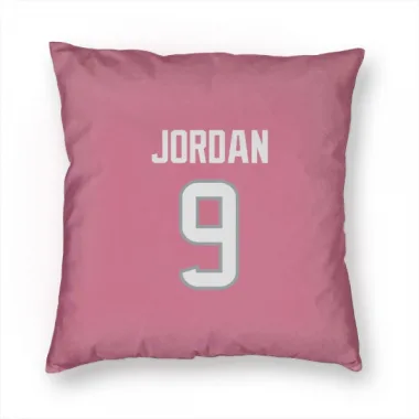 Pink Houston Texans Brevin Jordan   Pillow Cover (18 X 18)