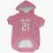 Pink Houston Texans Calen Bullock   Dog & Cat Pet Hoodie