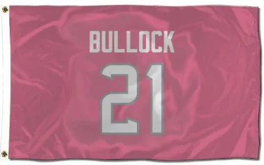 Pink Houston Texans Calen Bullock   Flag (3 X 5)