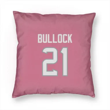 Pink Houston Texans Calen Bullock   Pillow Cover (18 X 18)