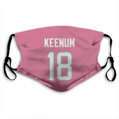 Pink Houston Texans Case Keenum   Face Mask