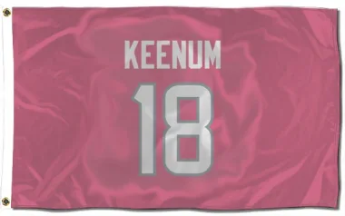 Pink Houston Texans Case Keenum   Flag (3 X 5)