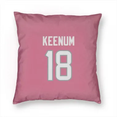 Pink Houston Texans Case Keenum   Pillow Cover (18 X 18)