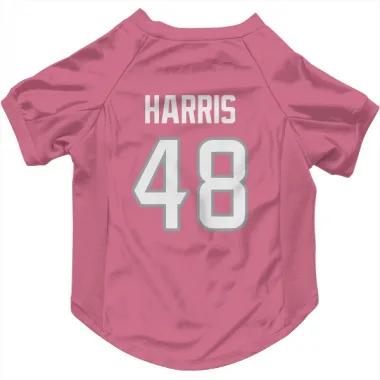 Pink Houston Texans Christian Harris   Dog & Cat Pet Jersey