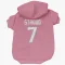 Pink Houston Texans C.J. Stroud   Dog & Cat Pet Hoodie