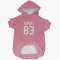 Pink Houston Texans Dalton Schultz   Dog & Cat Pet Hoodie