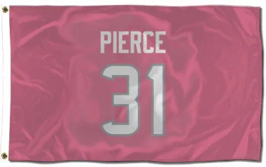 Pink Houston Texans Dameon Pierce   Flag (3 X 5)