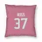 Pink Houston Texans D'Angelo Ross   Pillow Cover (18 X 18)