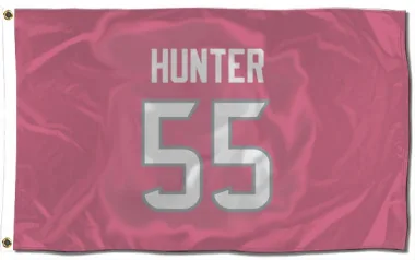 Pink Houston Texans Danielle Hunter   Flag (3 X 5)