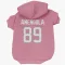 Pink Houston Texans Danny Amendola   Dog & Cat Pet Hoodie