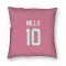 Pink Houston Texans Davis Mills   Pillow Cover (18 X 18)