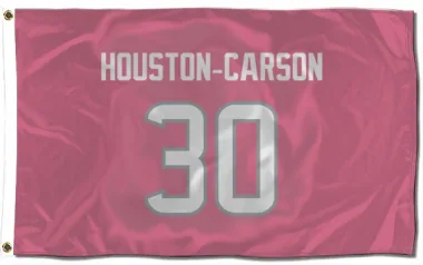 Pink Houston Texans DeAndre Houston-Carson   DeAndre -Carson  Flag (3 X 5)